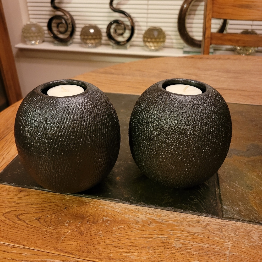 Sagebrook Home Set of Two Candle Holders